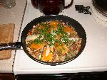 Vegetable Stew w/ Garbonzos and Cheese