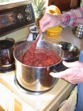 After barley malt addition crabapples are cooked till soft