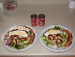 2 cans of sardines in tomato sauce shared for warm day meal salad